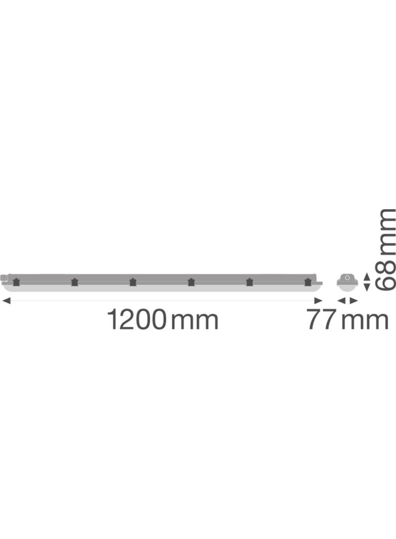Oprawa hermetyczna LED DAMPPROOF VALUE 20W 2400lm 4000K 1200mm IP65 4058075300781 LEDVANCE