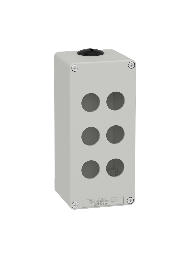 Kaseta sterownika, szara, 6 otworów XAPD3506