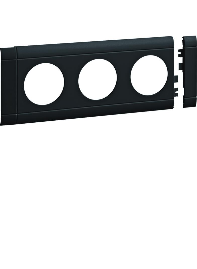 tehalit.WA Maskownica potrójna ABS bezhalogenowy grafit GB080309011 HAGER