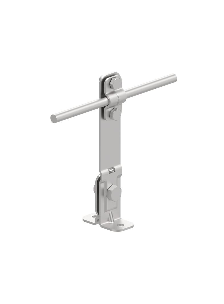 Uchwyt na blachę, kątowy Z-śruba H=14,5cm /OH/