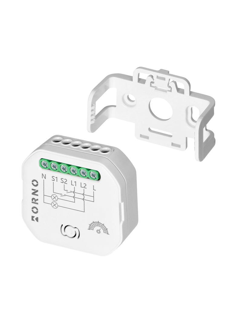 Przekaźnik dopuszkowy 2-kanałowy ze ściemniaczem Tuya Smart Wi-Fi+BLE