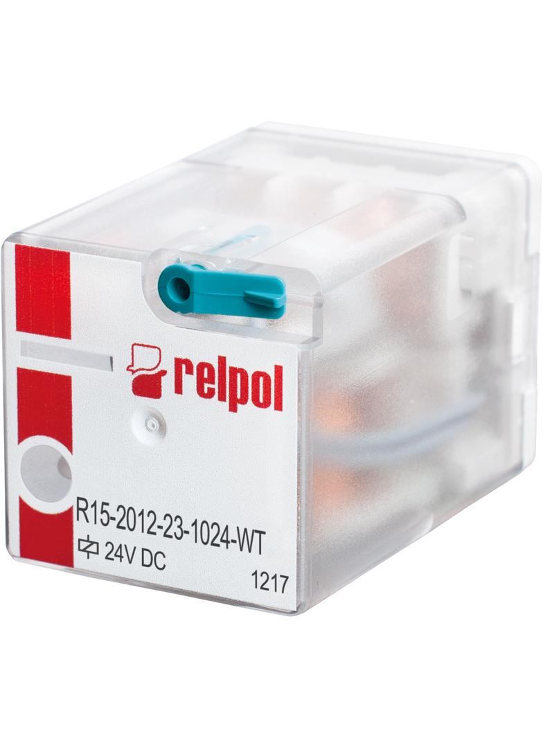 Przekaźnik przemysłowy 3P 10A 60V DC AgNi/Au R15‑2013‑23‑1060‑WTD 857996 RELPOL