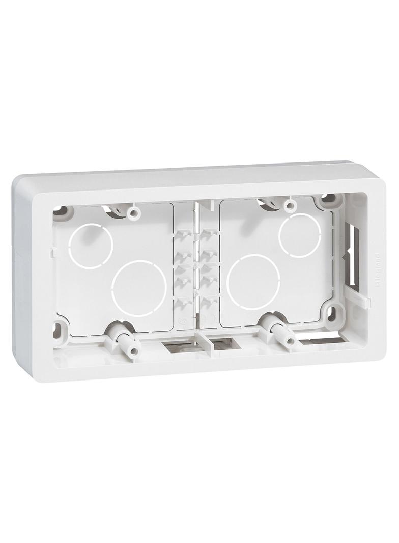 CELIANE - PUSZKA NATYNKOWA PODWÓJNA BIAŁA, Legrand