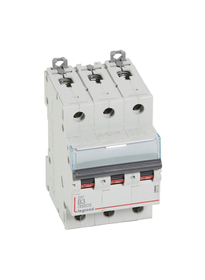 WYŁĄCZNIK NADPRĄDOWY S 303 3P B 3A 6000A SERII DX3, Legrand