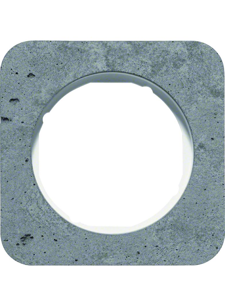 BERKER R.1 Ramka pojedyncza beton/biała 10112379 HAGER