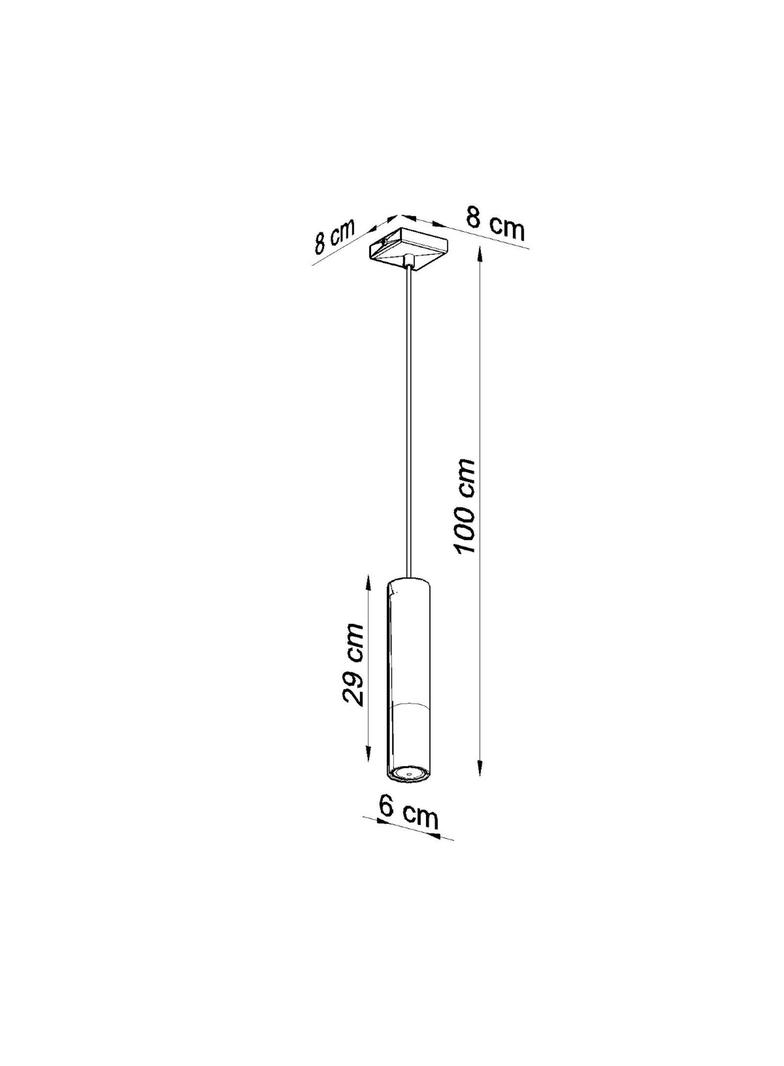 Lampa wisząca LOOPEZ 1 czarny/chrom