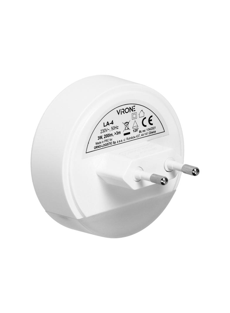 Lampka nocna LED z czujnikiem ruchu, z funkcją korytarzową 0,2W/3W, 200lm LA-4 ORNO
