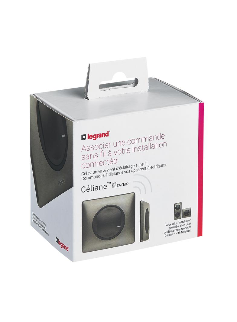 CELIANE WITH NETATMO - ŁĄCZNIK BEZPRZEWODOWY OŚWIETLENIA I GNIAZD GRAFITOWY, Legrand