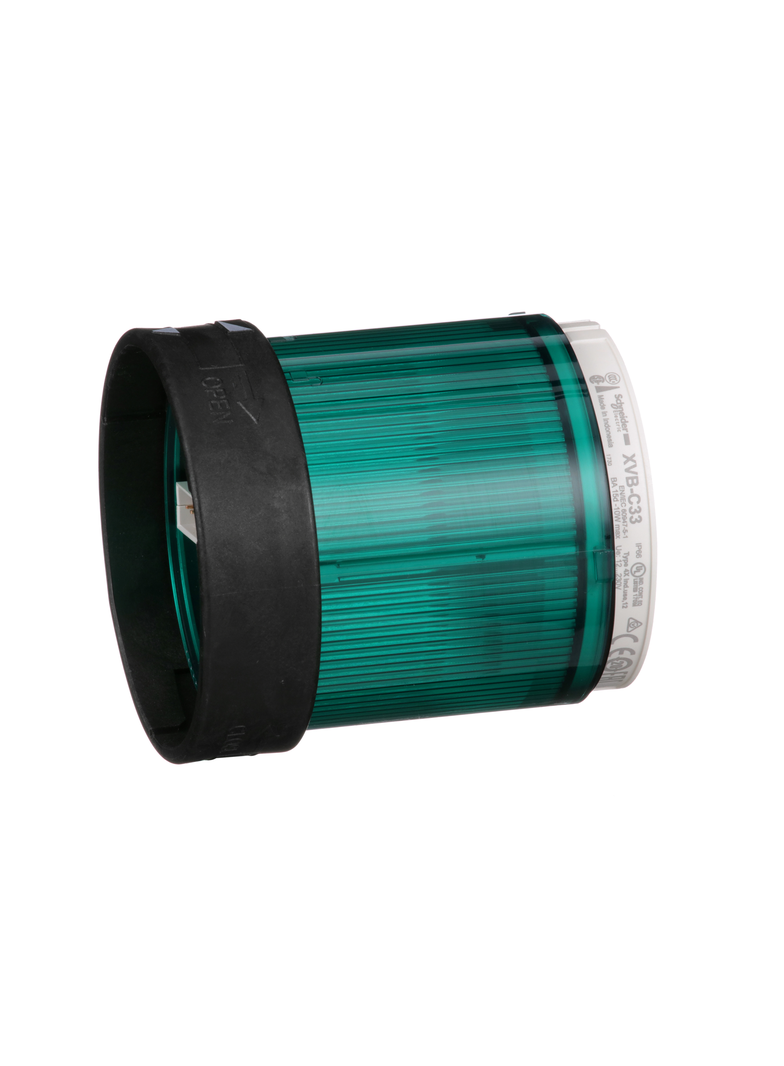 Harmony XVB Element świetlny O70 zielony światło ciągłe bez żarówki 250V