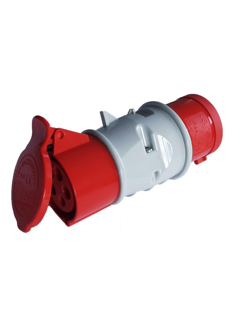 Adapter siłowy wtyczka 32A 5P / gniazdo 16A 5P Polam Nakło