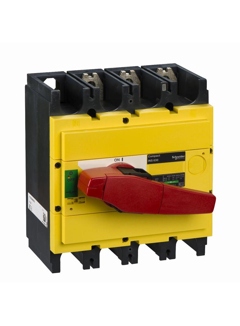 Compact INS INV, rozłącznik INS630 żółto-czerwony 630A 3P