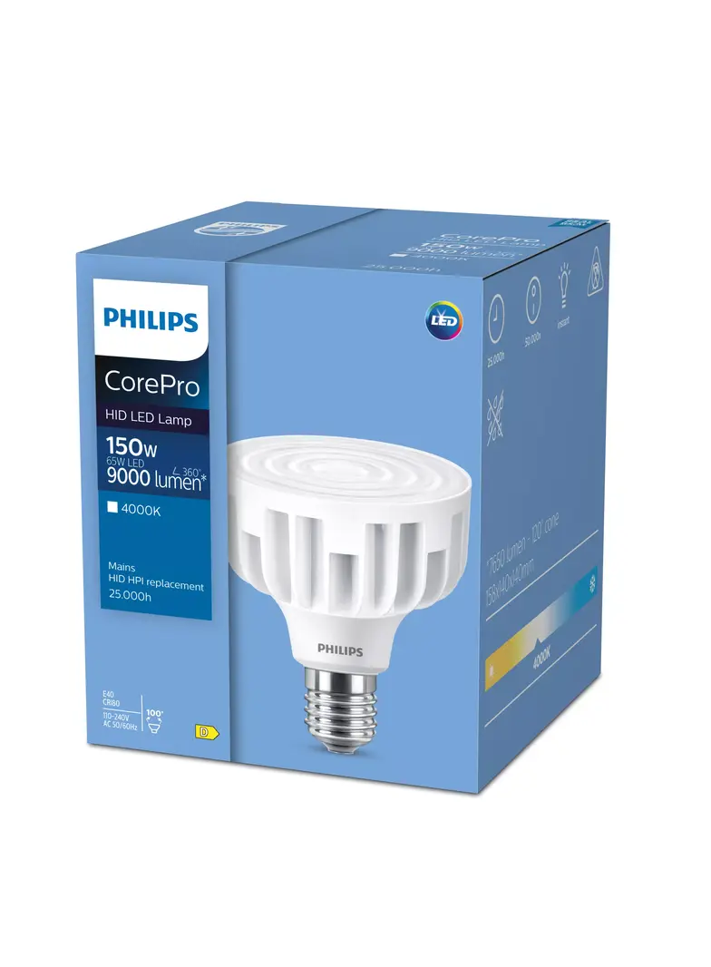 Żarówka LED 36W=200 (HPL 200W, SON 100W)W 6000lm 4000K barwa neutralna TForce Core LED HPL 36W E40 8 9,29002E+11 PHILIPS