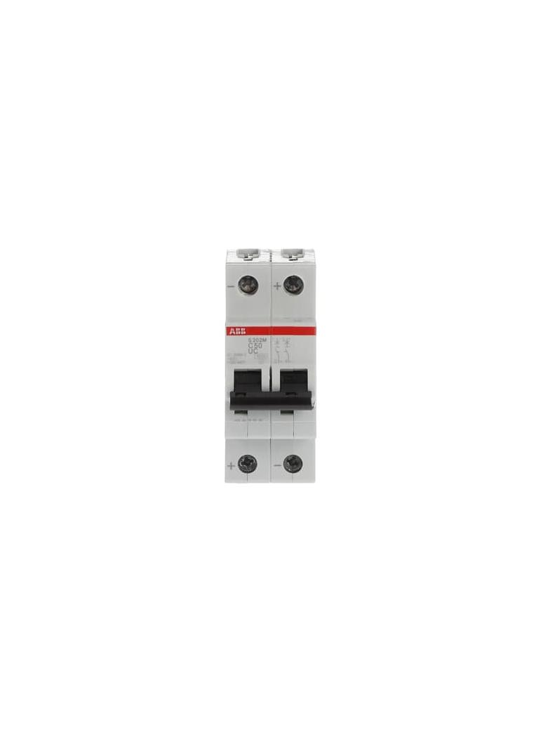 S202M-C50UC Wyłącznik nadprądowy 10kA AC/DC 2P C50A 2CDS272061R0504 ABB