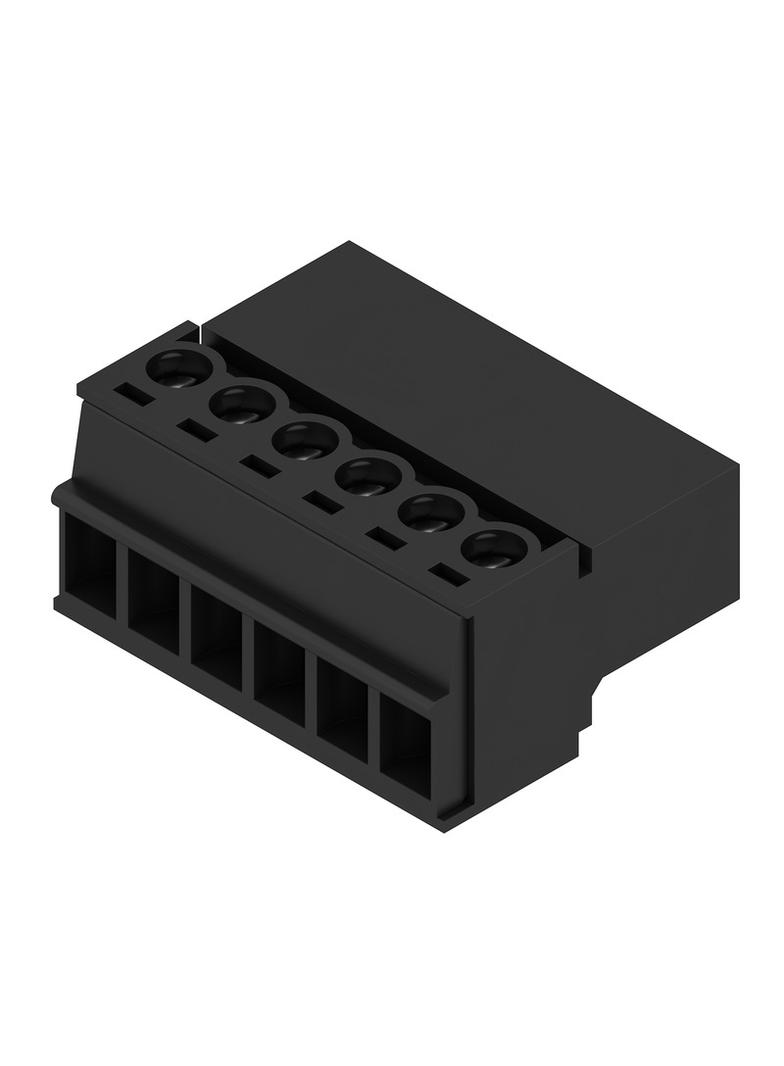 SCZ 3.81/06/180G SN BK BX Wtyk PCB (złącze wiązki), 3.81 mm, Liczba biegunów: 6, Przyłącze z jarzmem /50szt./ 1970060000 WEIDMÜLLER