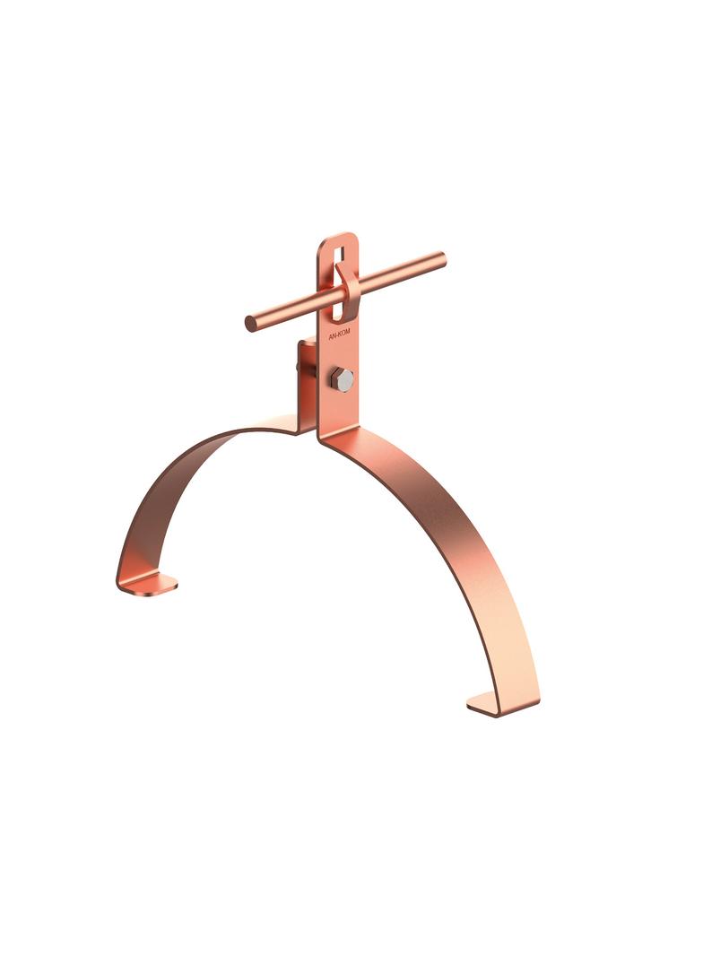 Uchwyt gąsiorowy 210mm Z-zagięcie H=10 cm /CU/