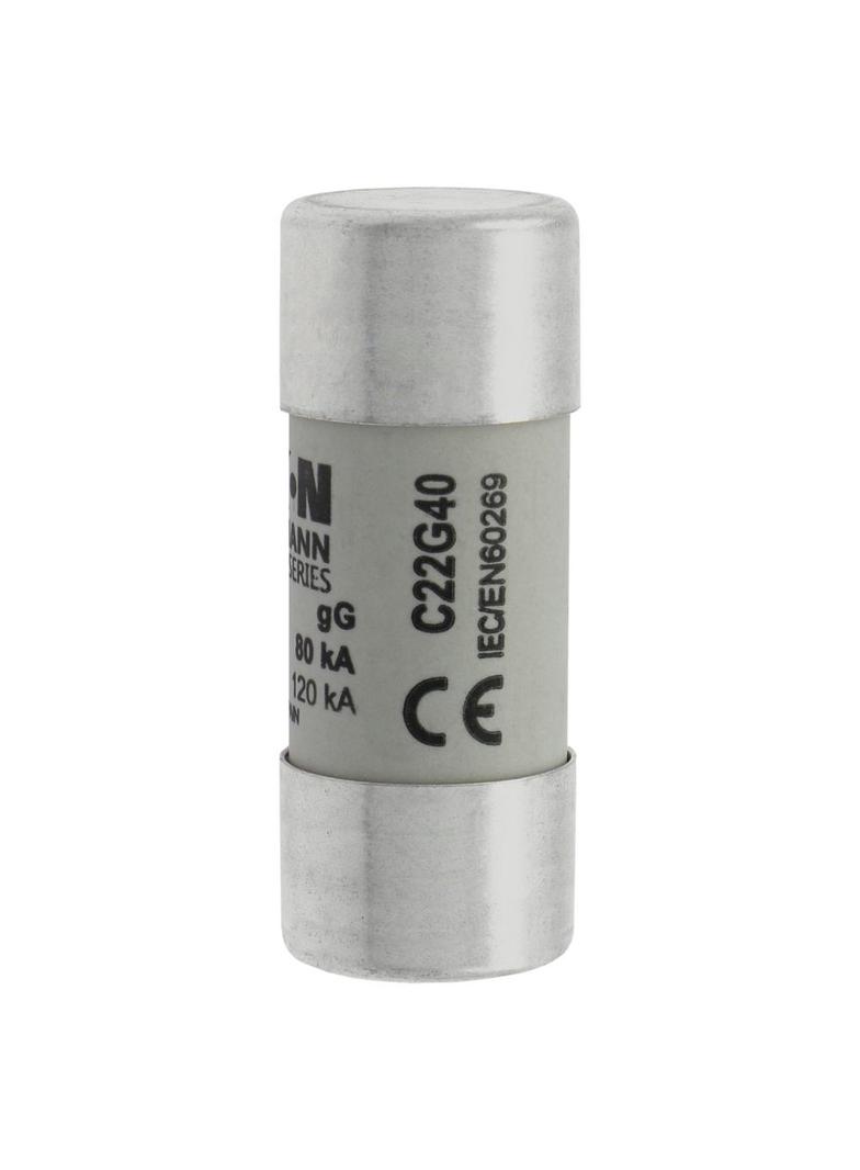 CYLINDRICAL FUSE 22 x 58 40A GG 690V AC Wkładka cylindryczna 22 x 58mm 40A GG 690V AC C22G40 EATON