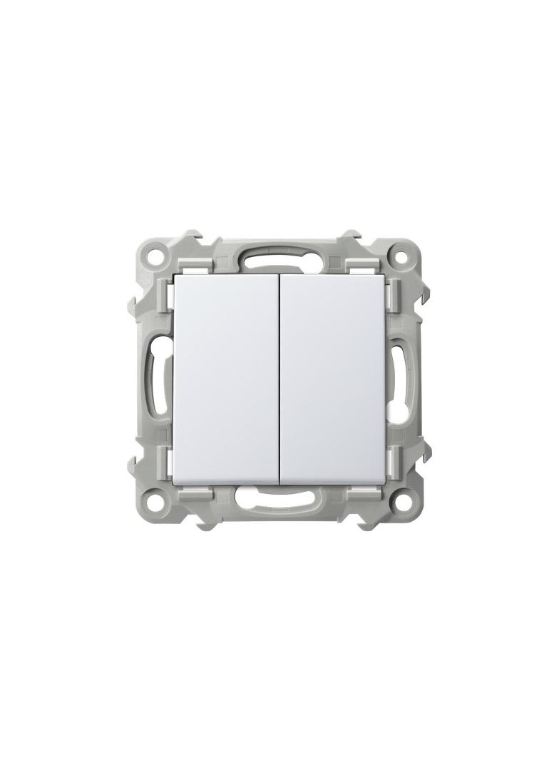 SZAFIR Łącznik podwójny krzyżowy biały