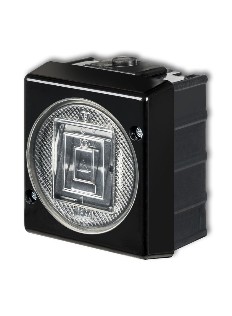 SENIOR Łącznik zwierny dzwonek podświetlany czarny