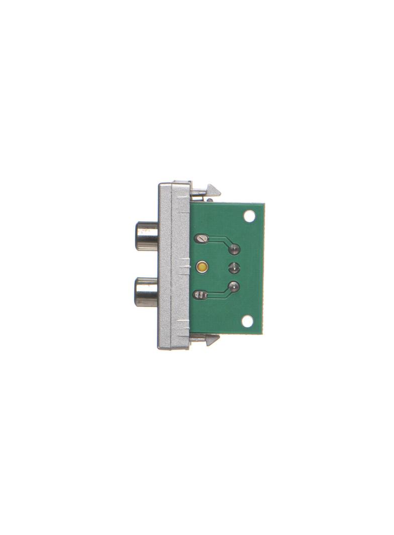 Simon Connect Płytka K45/2 złącz 2x RCA (CINCH) 225x45mm + wkłady zaciski śrubowe aluminium K101B/8 KONTAKT