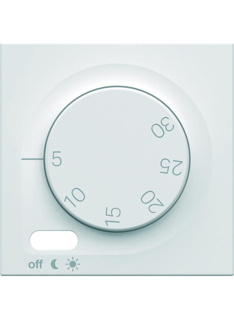 gallery Płytka czołowa do regulatora temperatury biały 2M