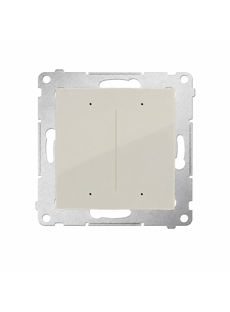 Simon 54 GO Sterownik przyciskowy podwójny sterowany smartfonem kaszmir mat DEW2W.01/42