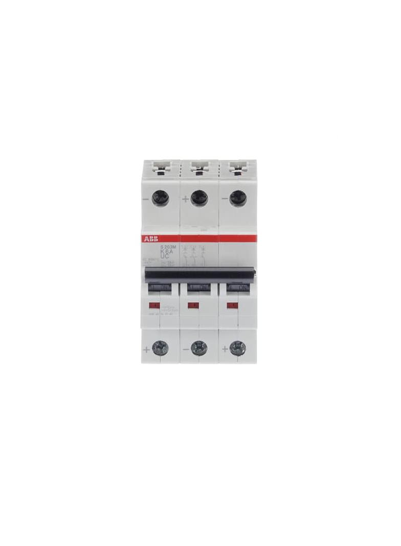 S203M-K6UC Wyłącznik nadprądowy AC/DC 10kA 3P K6A 2CDS273061R0377 ABB