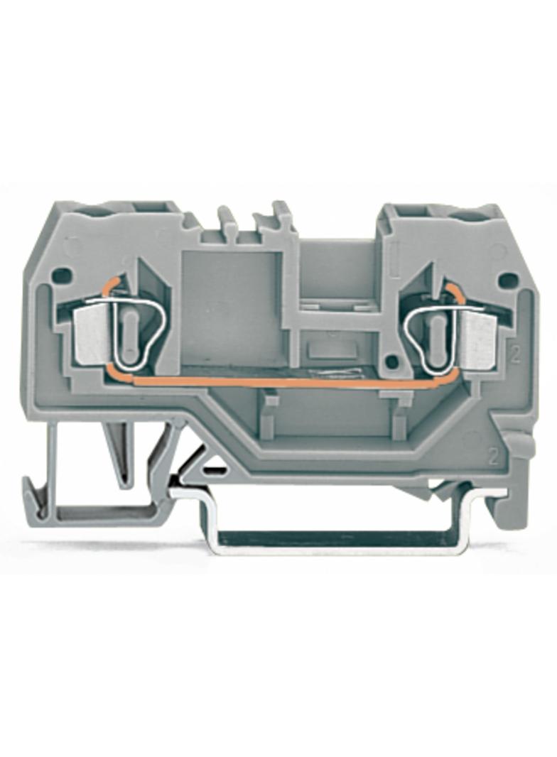Złączka szynowa 2‑przewodowa 2,5mm2 szara 280‑901 WAGO