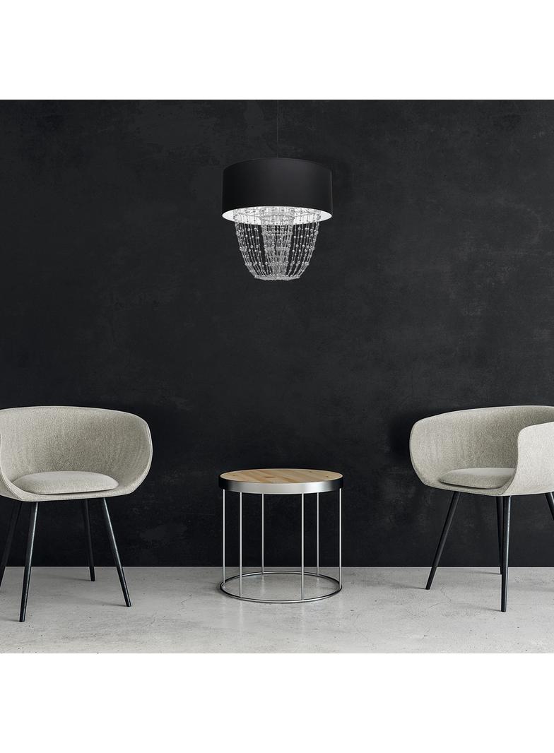 lampa wisząca Almeria E27 czarna/chrom MLP6432 Milagro