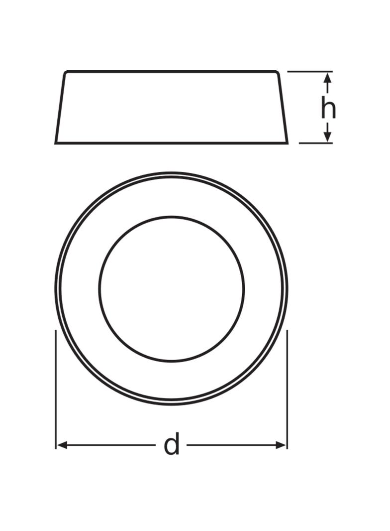 Adapter do montażu czujników CI o średnicy 50mm na suficie stałym SENSOR KIT