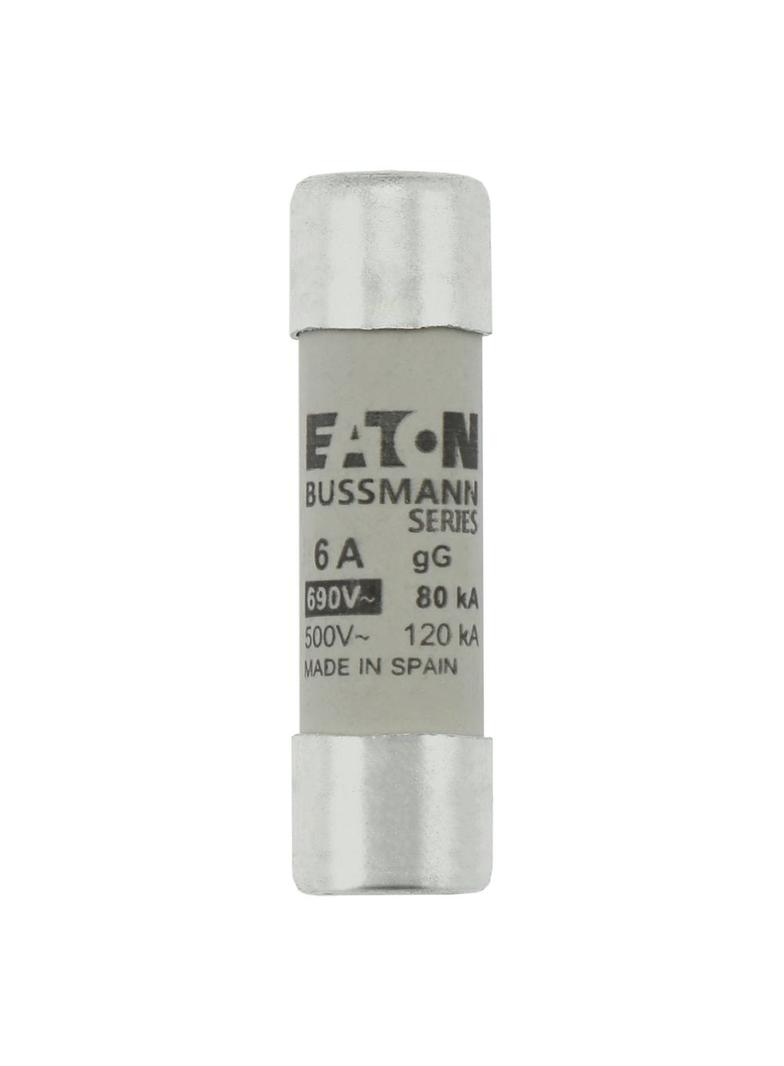 CYLINDRICAL FUSE 14 x 51 6A GG 690V AC Wkładka cylindryczna 14 x 51mm 6A GG 500V AC C14G6 EATON
