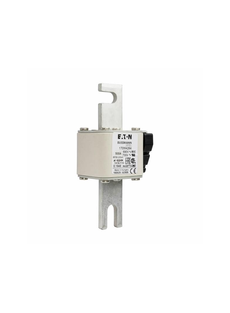 FUSE 500A 690V 1KN/110 AR UC Wkładka szybka 500A AC 690V DIN 1 53x69x138 mm aR DIN IEC 170M4264 EATO