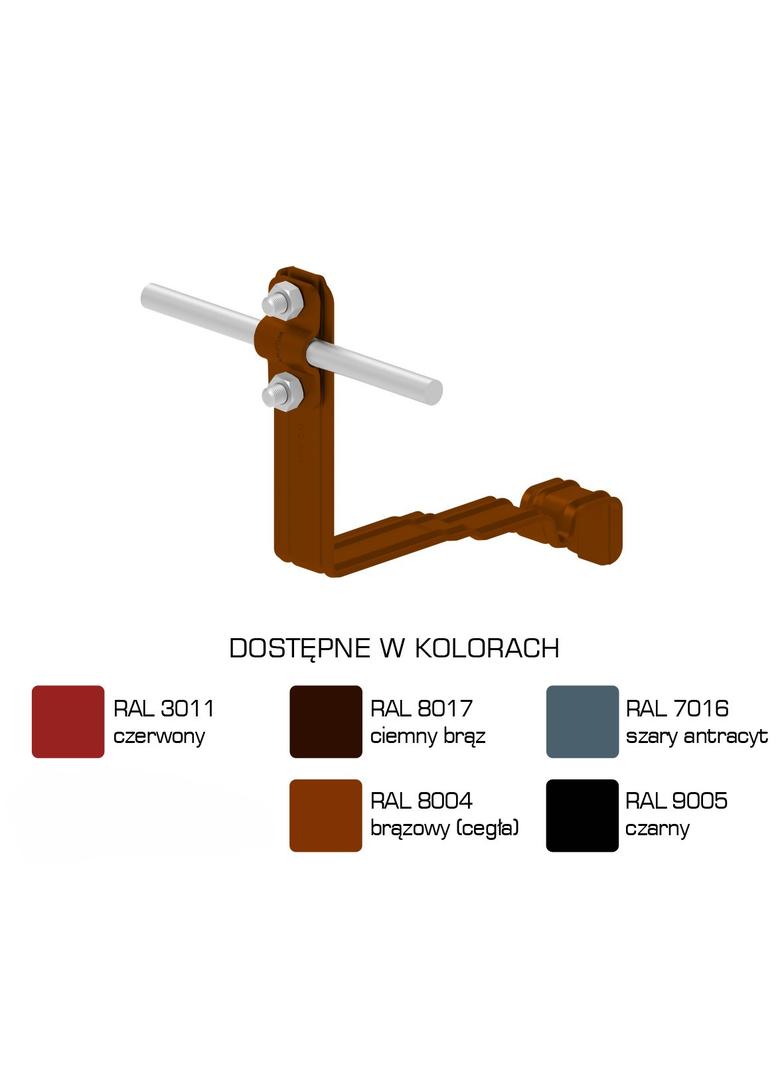 AN-26H/LA/-N Uchwyt dach.prof.pros.Z-śr. WZÓR 31 H=10cm /LA/