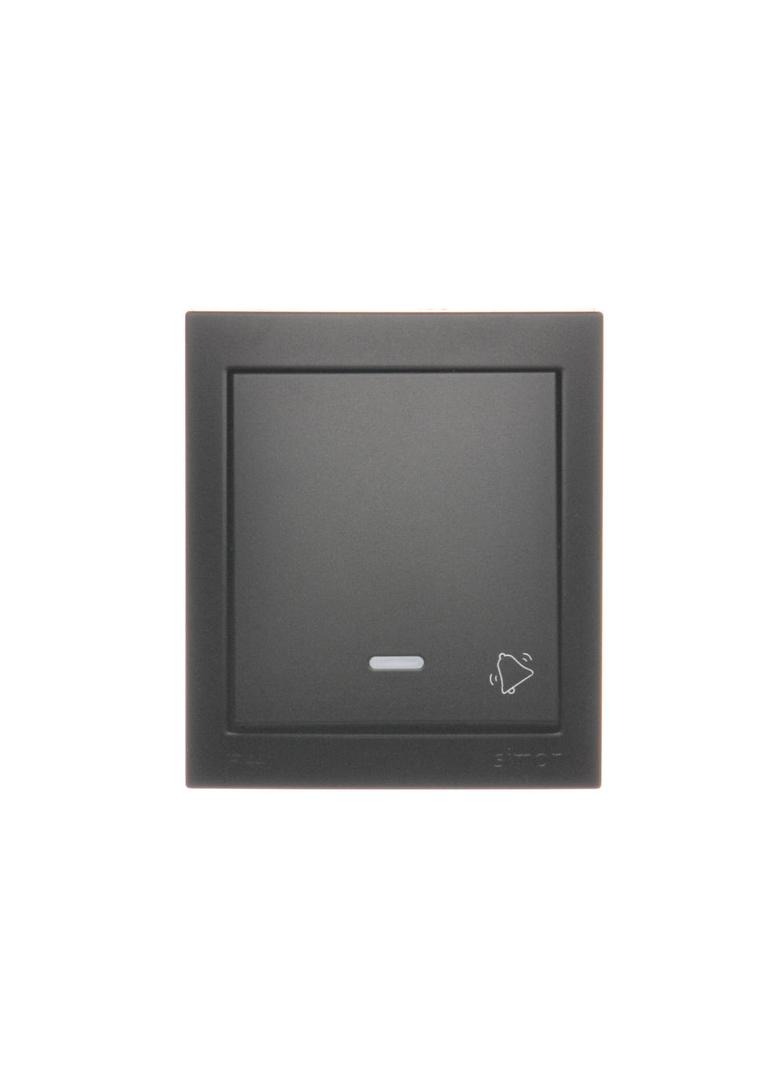 Simon Aquaclick Przycisk dzwonek z podświetleniem 10AX 250V zaciski śrubowe, czarny