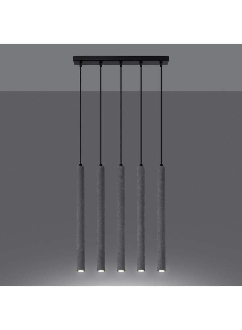 Sollux Lampa wisząca PASTELO 5L beton SL.1274