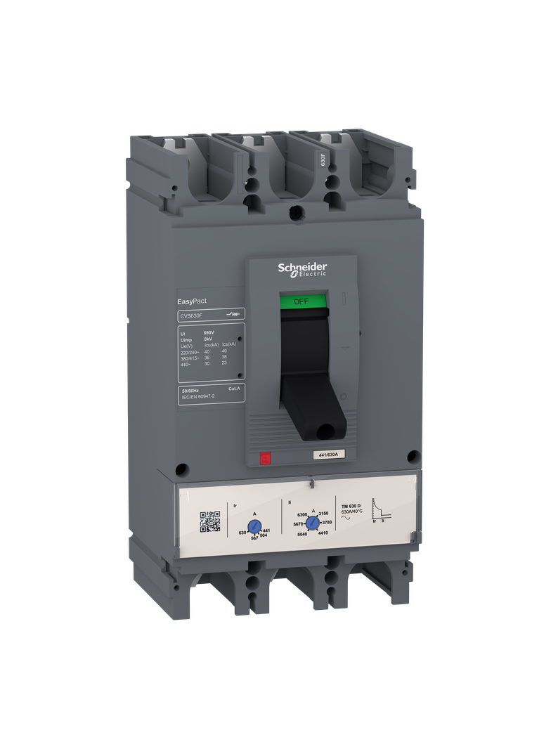 Wyłącznik mocy 3P 500A Compact CVS EasyPacT 36kA wyzwalacz TMD500A LV563305 Schneider