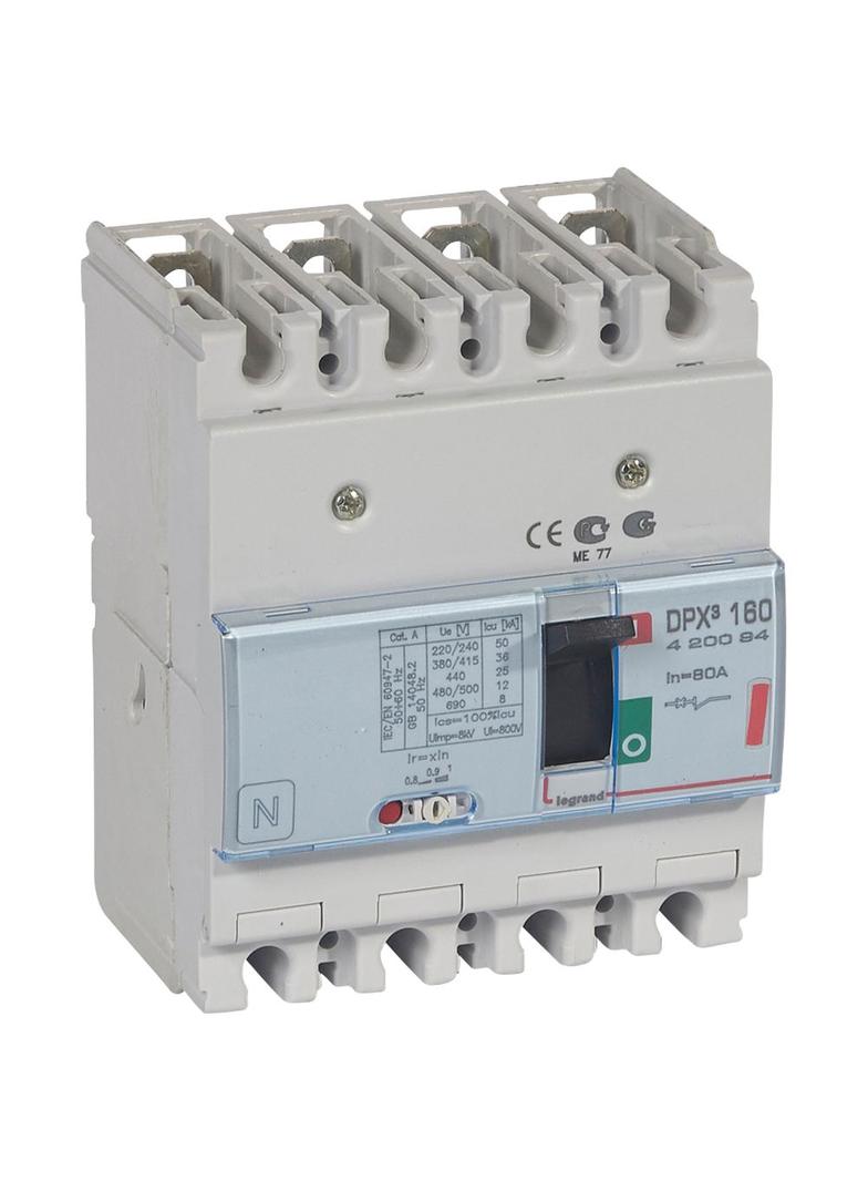 Wyłącznik DPX3160 4P 80A 36kA 420094 LEGRAND