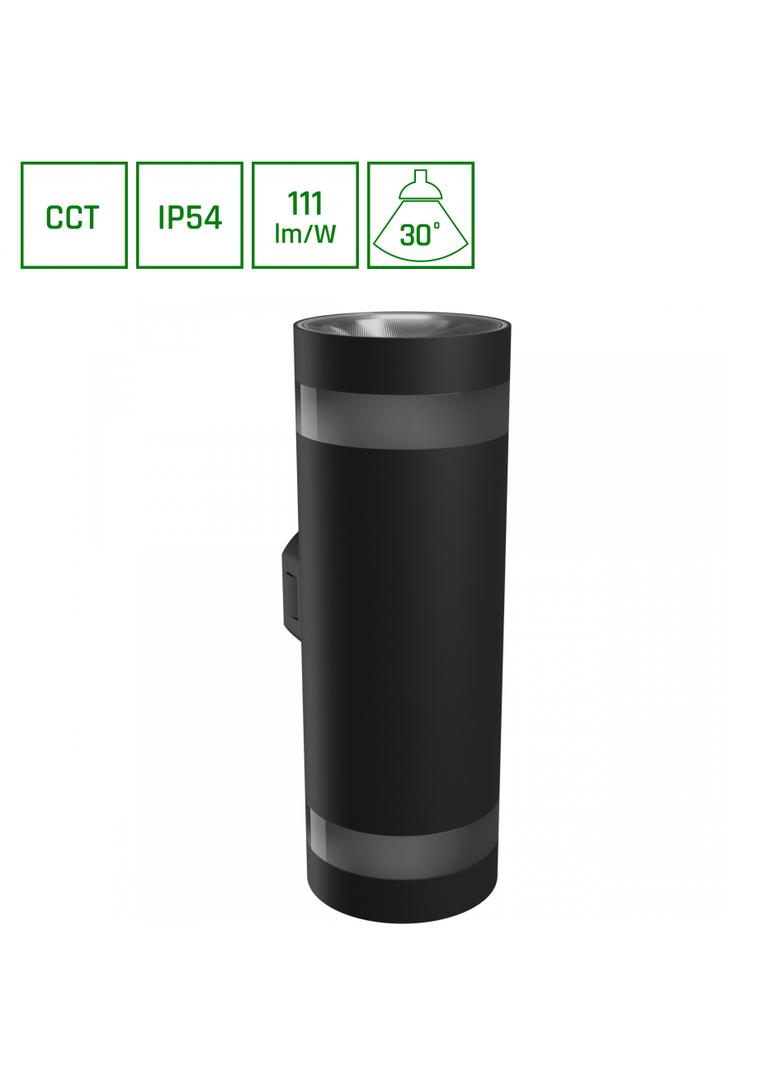 TORRE RING 18W CCT 230V IP54 99x78x240MM CZARNY OKRĄGŁA ELEWACYJNA