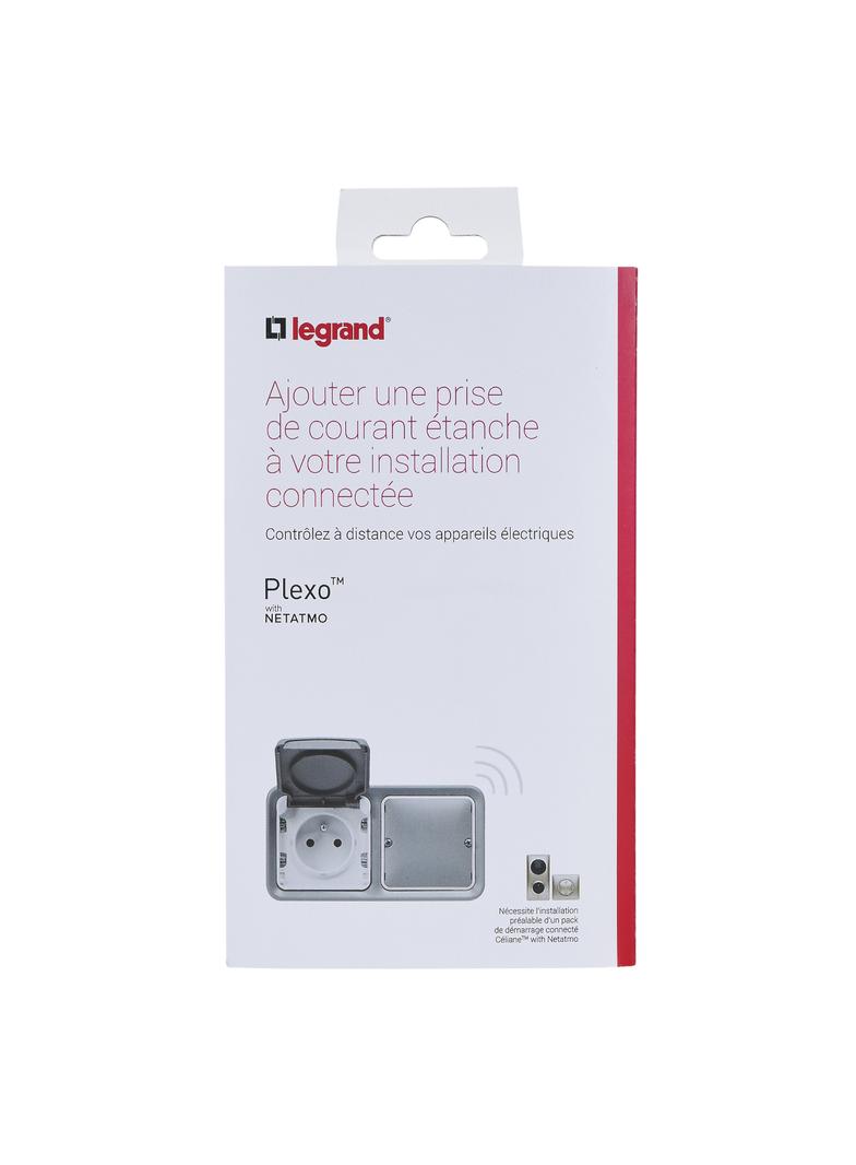 Netatmo - Plexo - gniazdo connected 16A - szare, Legrand