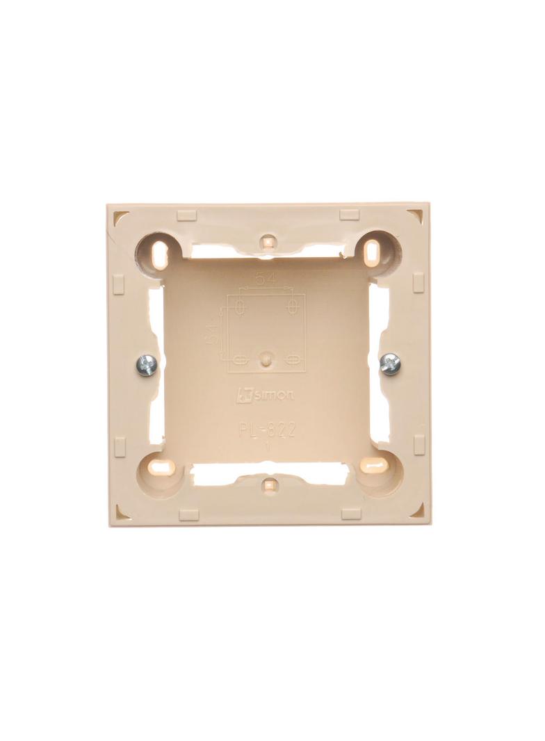 puszki instal. Puszka natynkowa płytka (31mm) pojedyncza beż