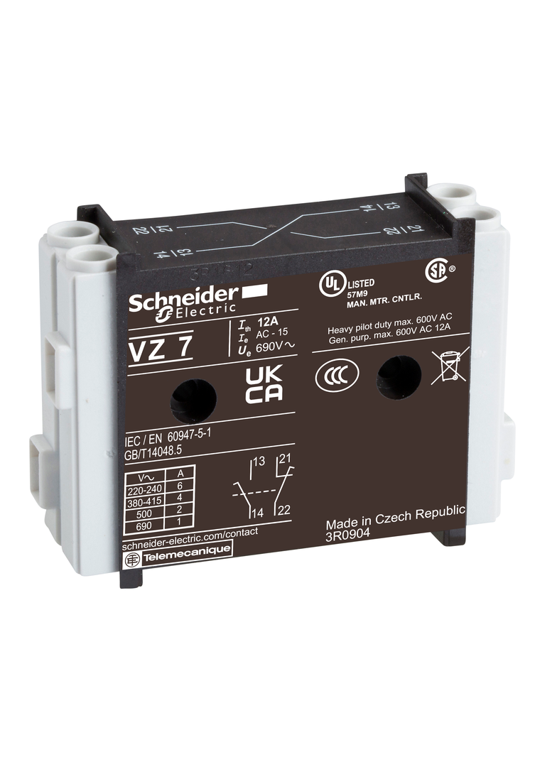 Moduł styków pomocniczych TeSys VARIO 1Z 1R VZ7 Schneider