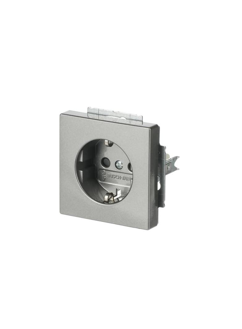 FUTURE Gniazdo wyrównania potencjałów (męskie)  aluminiowo srebrny