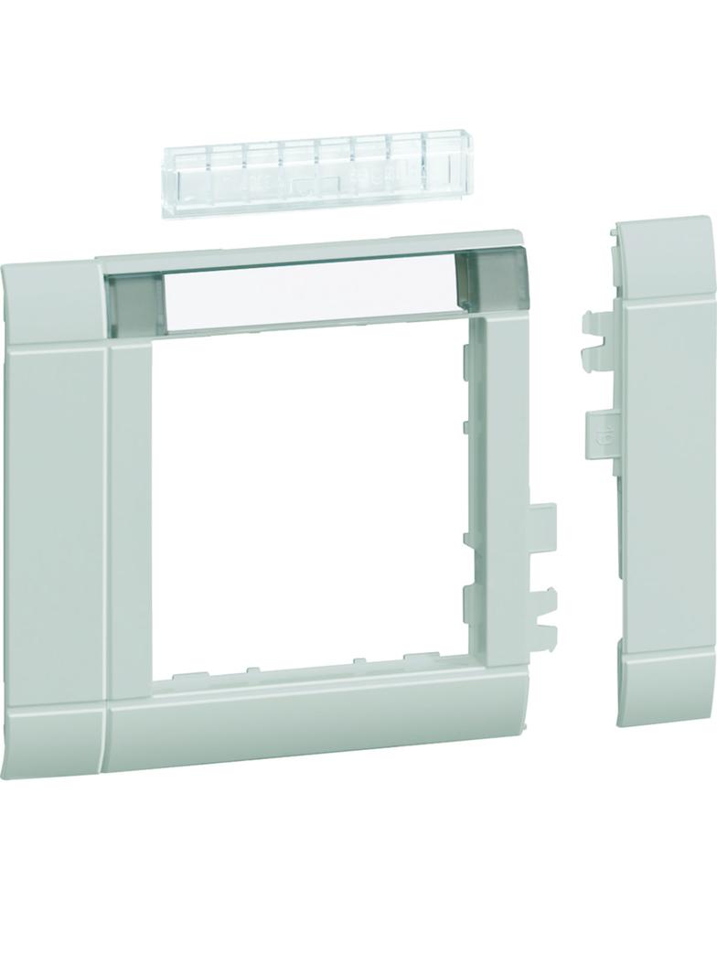 tehalit.WA Maskownica 80mm 1-krotna 55x55mm pole opisowe PC-ABS bezhalog jszary