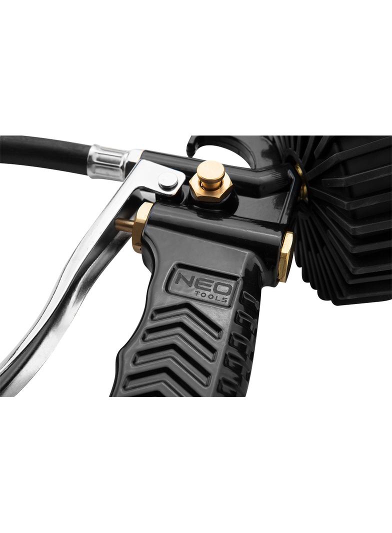 Pistolet do pompowania z manometrem o 63 mm, długa końcówka