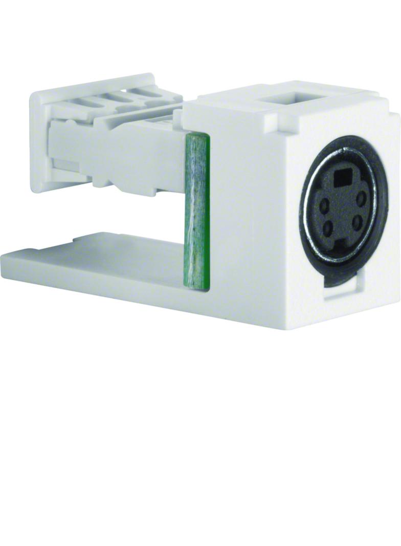 BERKER Akcesoria osprzęt Moduł S-VIDEO biały/czarny 1993 HAGER