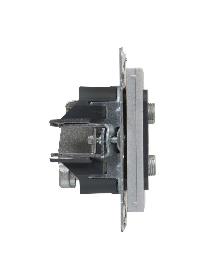 SUNO - Gniazdo TV-R-2xSAT - końcowe - 1.5 dB, Aluminium, Legrand