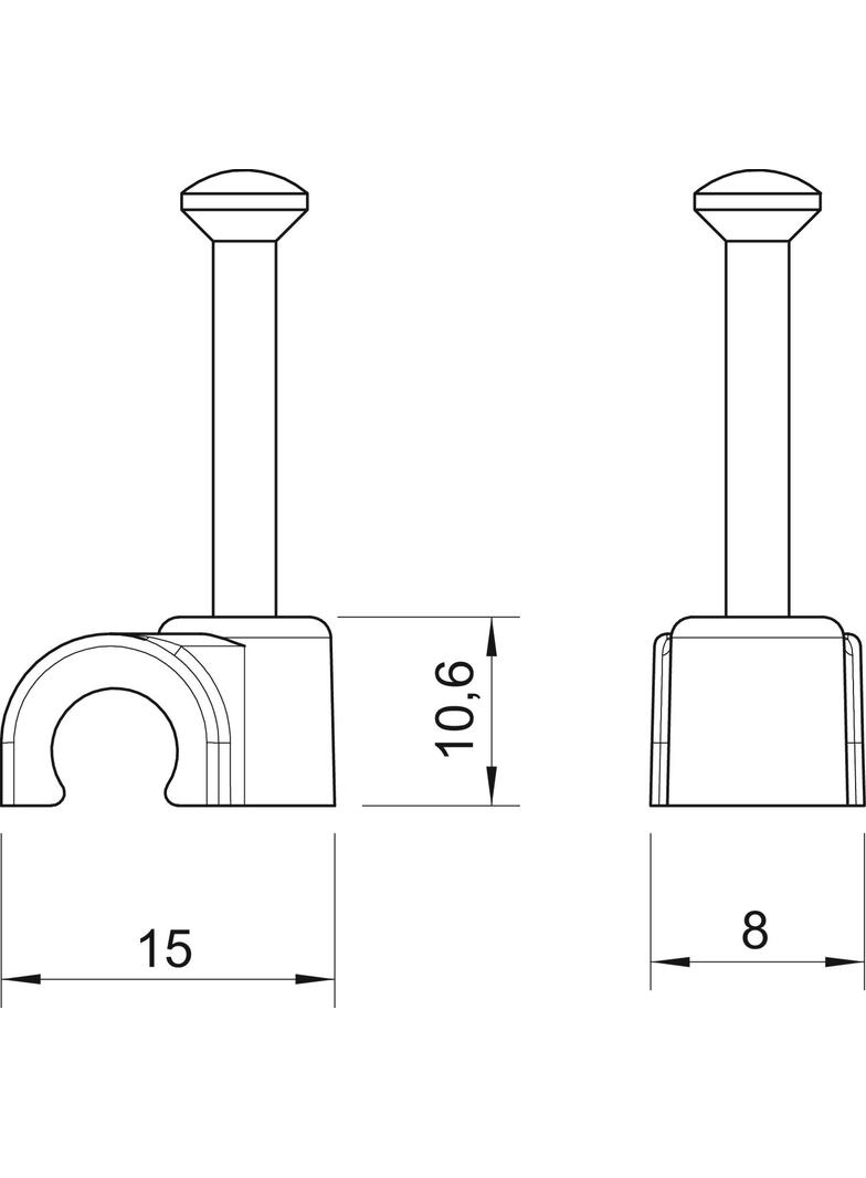 2008, KLIPSY PRZYB.DO KABLI 8MM B.
