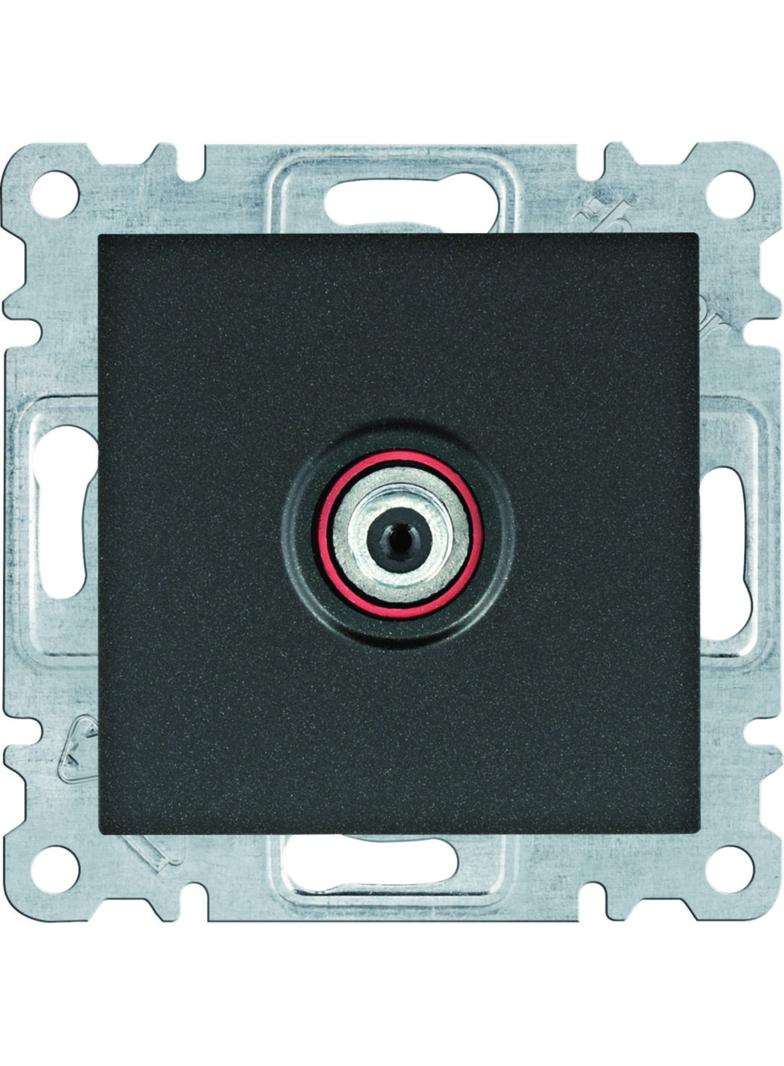 lumina Gniazdo poj. SAT dla instalacji indywidualnych czarny WL3233 HAGER