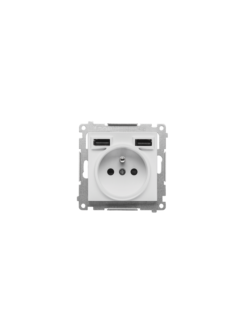 Simon 55 WMDW-001112-114 Gniazdo z zintegrowaną ładowarką 2xUSB A (modu