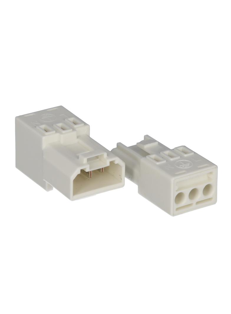 gniazdo 4-biegunowe szare