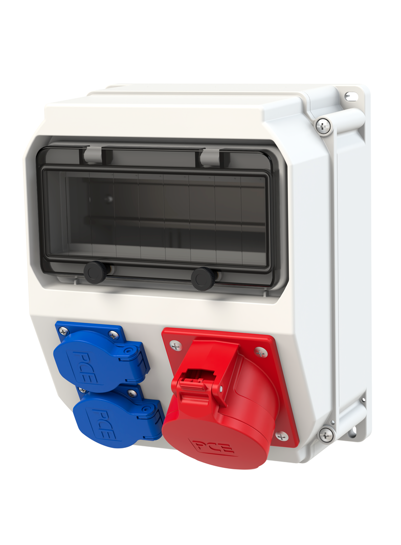 Rozdzielnica z tworzywa seria ECOLINE Stacjonarna 32/5 2GS bez zabezpieczeń IP44